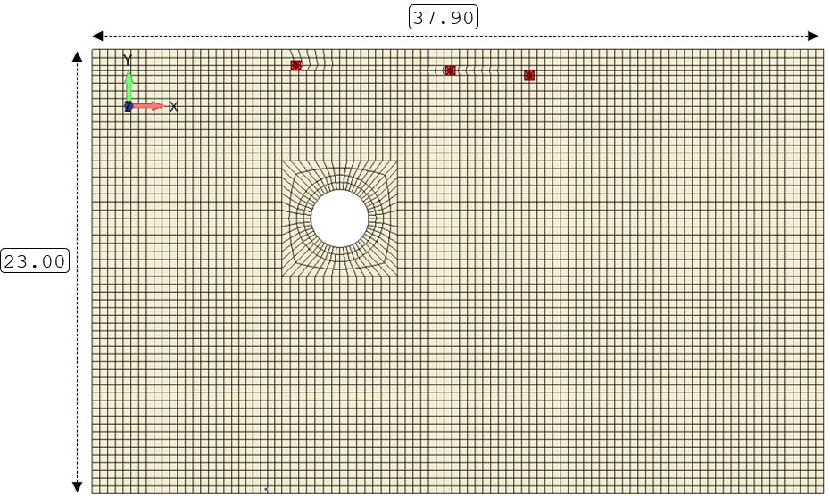Cargo floor panel finite element idealization.