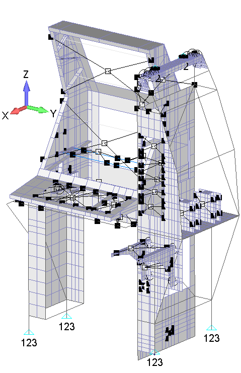Technical structural-analysis visual.