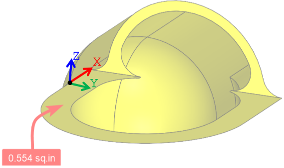Technical figure from the Radome Cooling System structural substantiation.