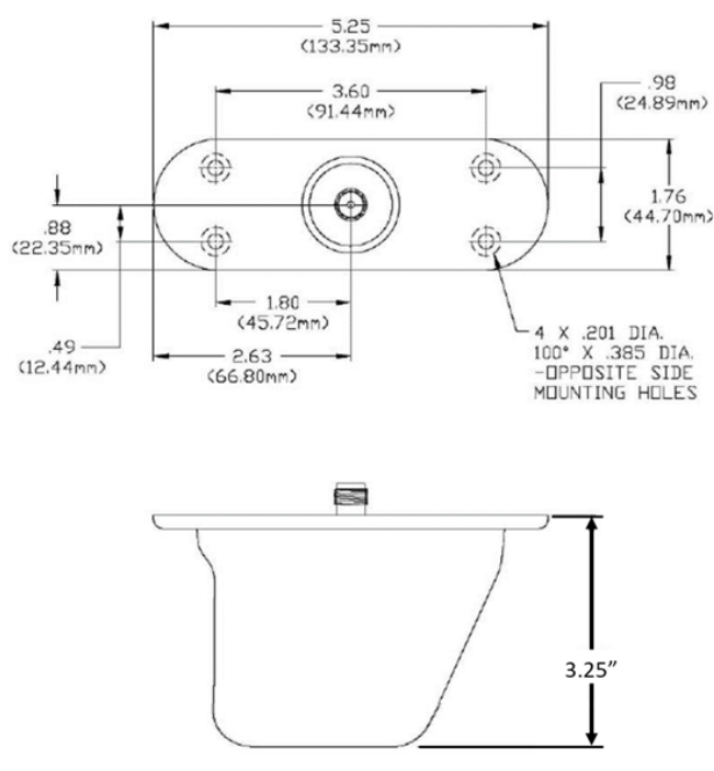 Technical figure from the AV-265 Antenna Installation structural provision report.