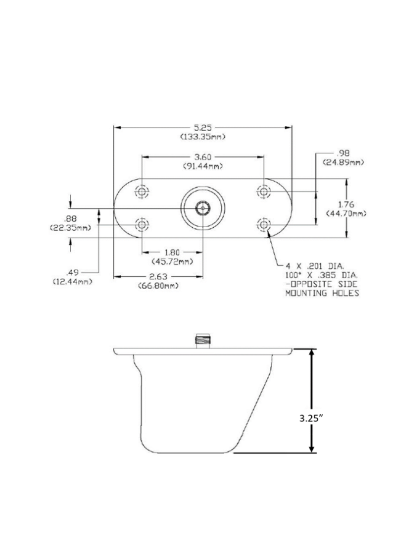 Technical figure from the AV-265 Antenna Installation structural provision report.